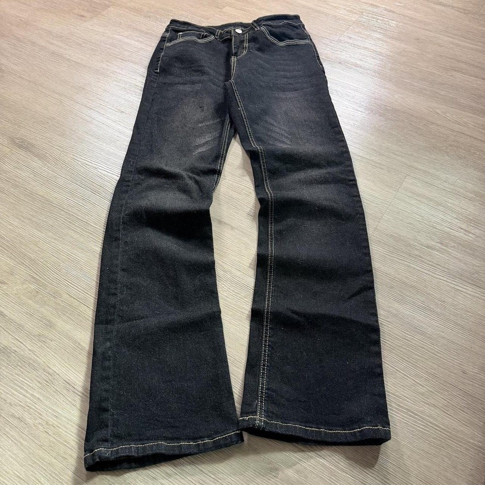 26x30 Blue Slim Bootcut Faded Jeans Y2K Indie